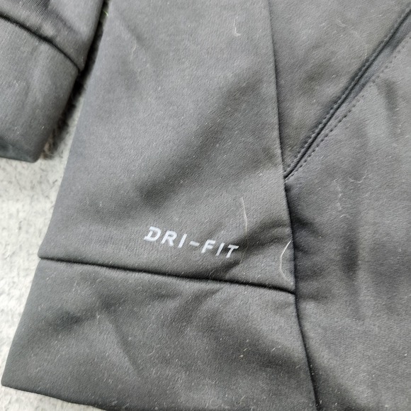 Nike Dri-FIT Hoodie Mens XL Black Full Zip Fleece Athletic Sweatshirt Running - Picture 2 of 8